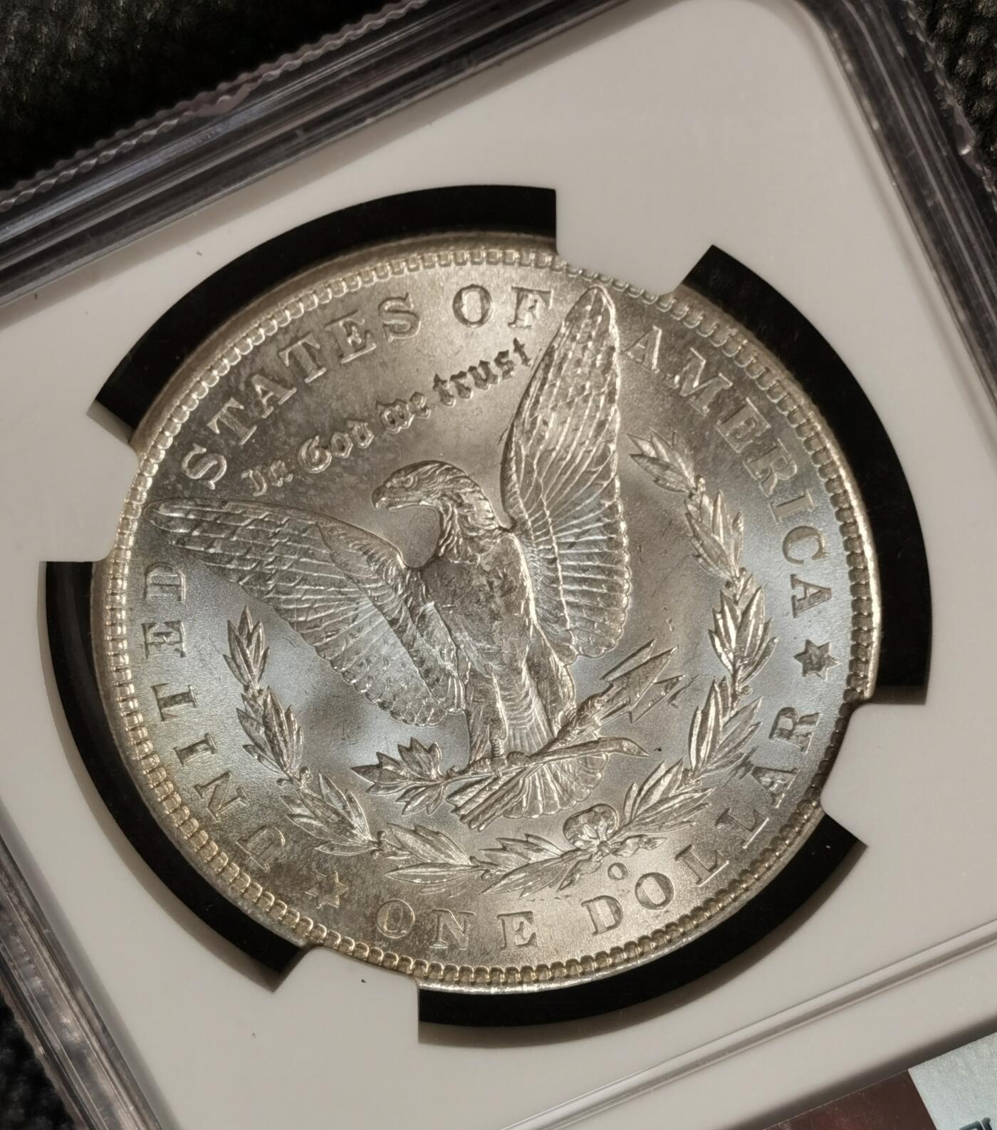 甄臻铺-世界币章拍卖（第38期）立冬小精品场，送拍享返佣金等优惠多多 NGC-MS64 美国1902年O版摩根一元银币