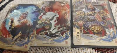 秋原瞳的小店第二十八期（持续收拍，深夜入冬的稀雨，总是静寂的……） - 卡游三国流芳传韵刘关张一组3张，唯美……