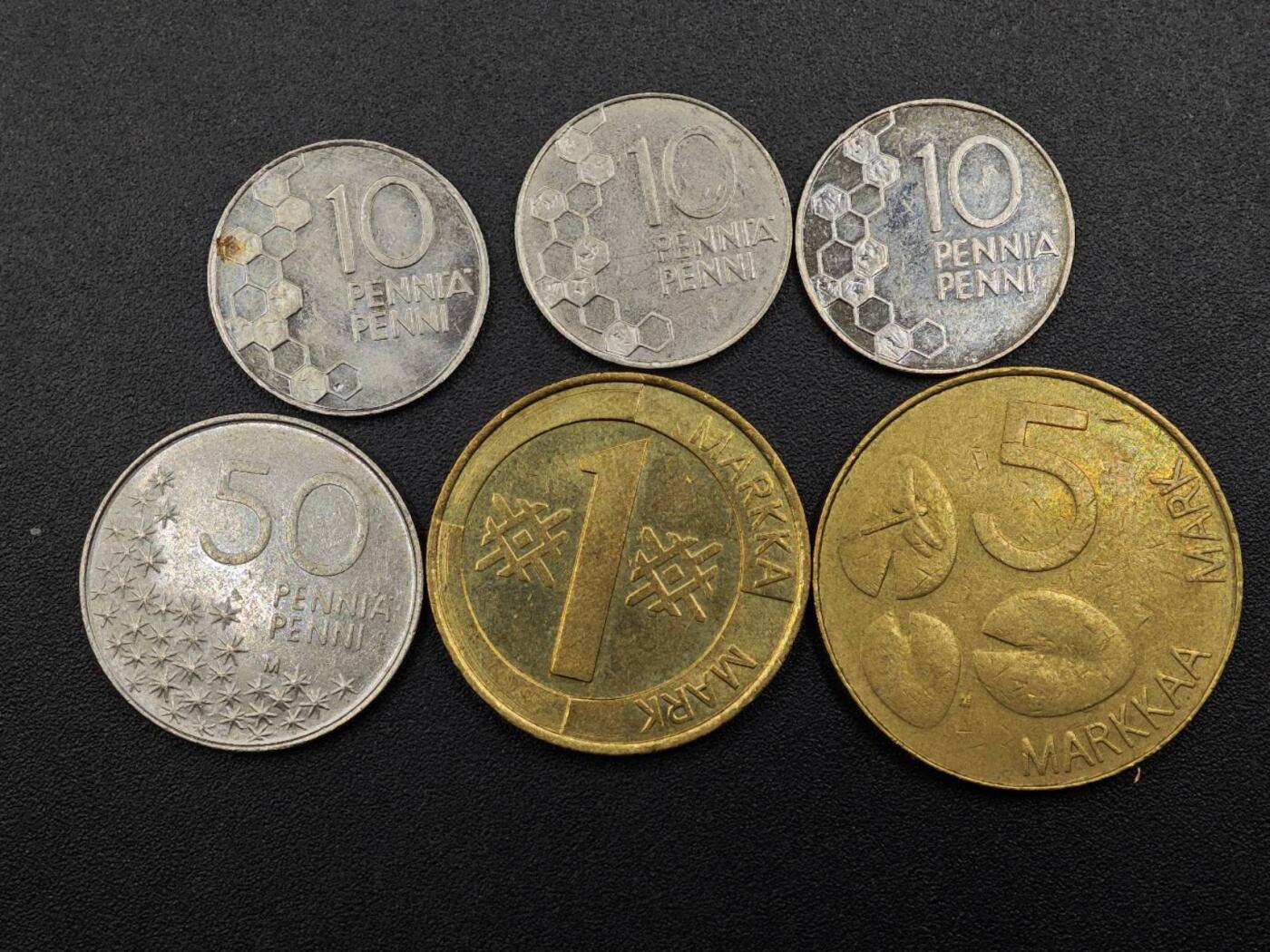 【淘币小摊】实时拍第七百九十一拍   散币纸币套币场   满百包邮可预留二周 每周一统一发货   芬兰6枚