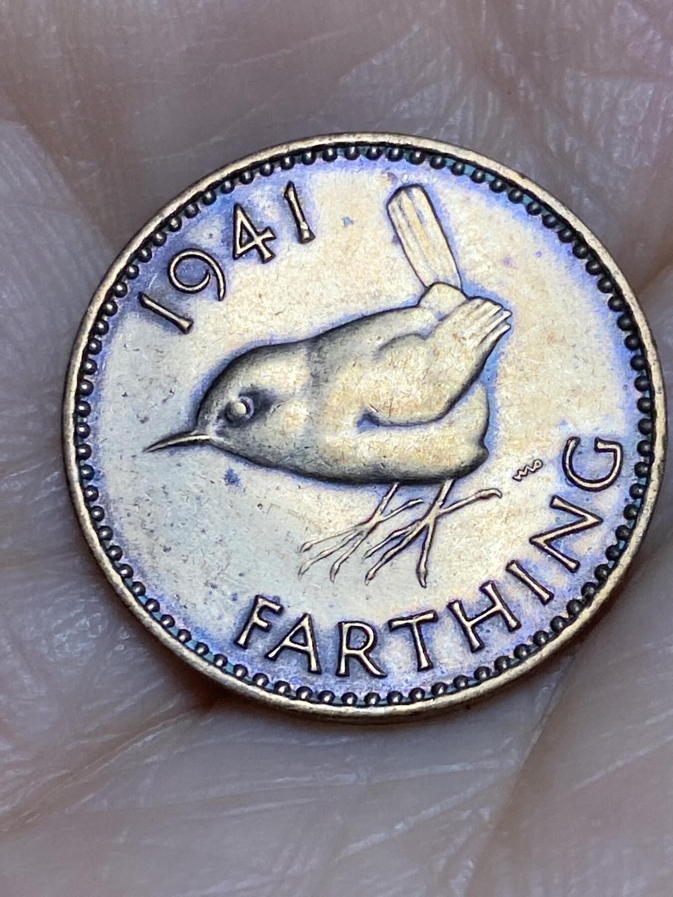 2025年第一百二十五场(总第一百五十一场）外国好品散币(免佣金) 英国🇬🇧1941年1法新(乔治六世第一版)