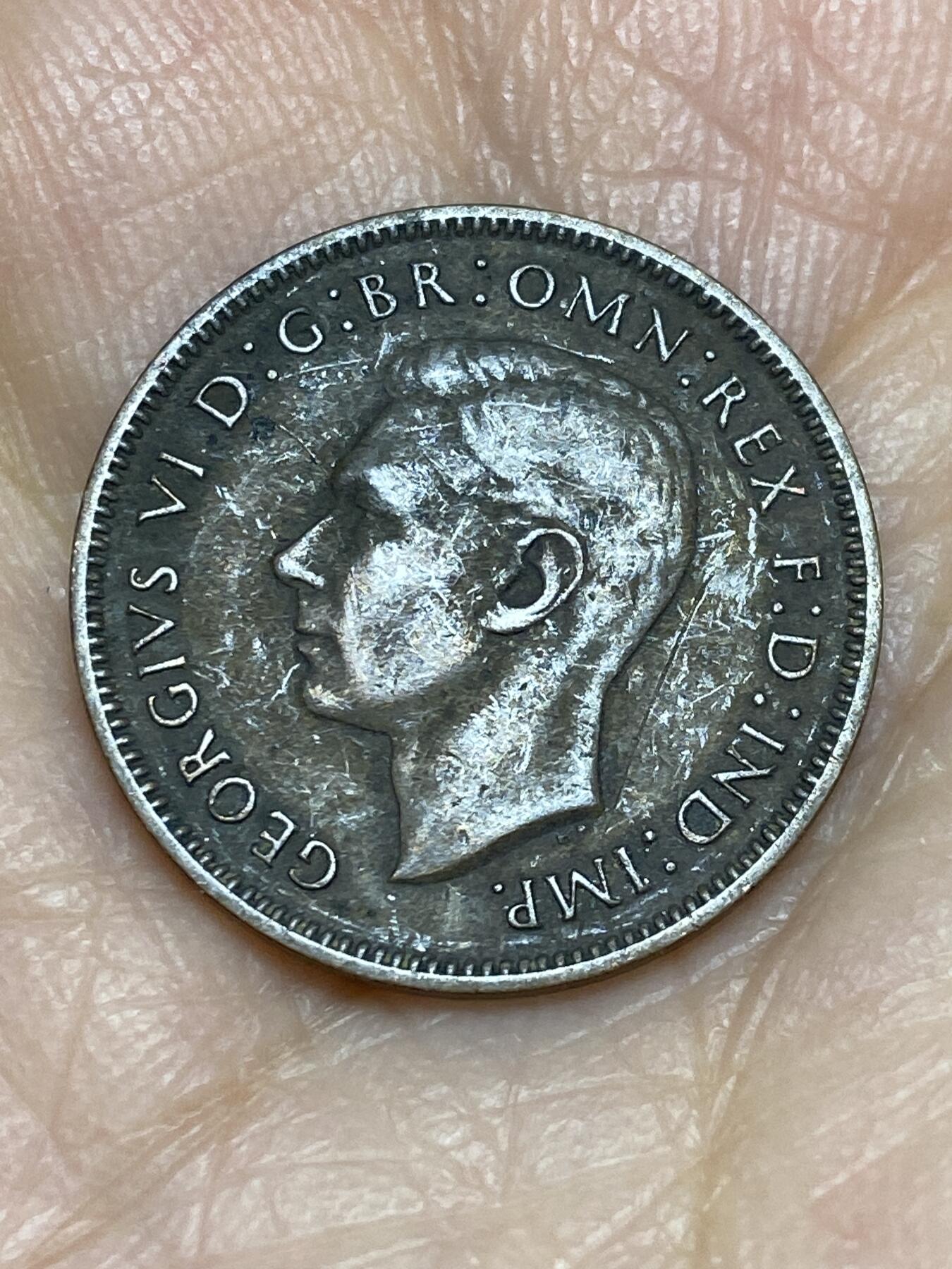 2025年第一百二十五场(总第一百五十一场）外国好品散币(免佣金) 英国🇬🇧1938年1法新(乔治六世第一版)