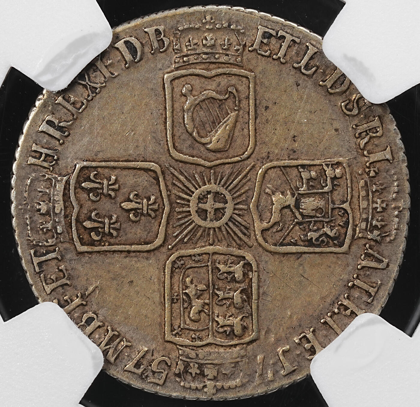 修遠堂世界钱币第九十二期 NGC XF40 1757年英国6便士银币