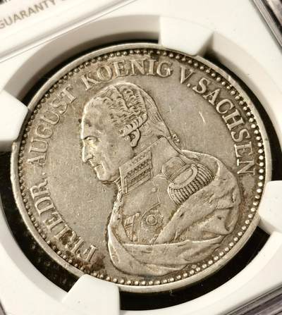 甄臻铺-世界币章拍卖（第38期）立冬小精品场，送拍享返佣金等优惠多多 NGC-AUD 1826年德国萨克森军装泰勒 早期大尺寸泰勒很少见 打制清晰