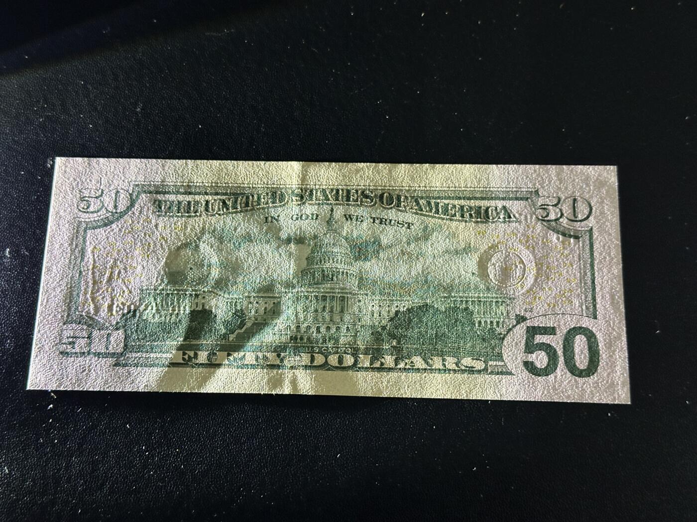 《外钞收藏家》第五百八十三期（精选场）（本期拍品丰富）（本平台长期征集拍品、欢迎藏友们联系合作） 2017年美国彩版50美元 补号 全新UNC