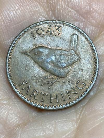 2025年第一百二十五场(总第一百五十一场）外国好品散币(免佣金) - 英国🇬🇧1943年1法新(乔治六世第一版)