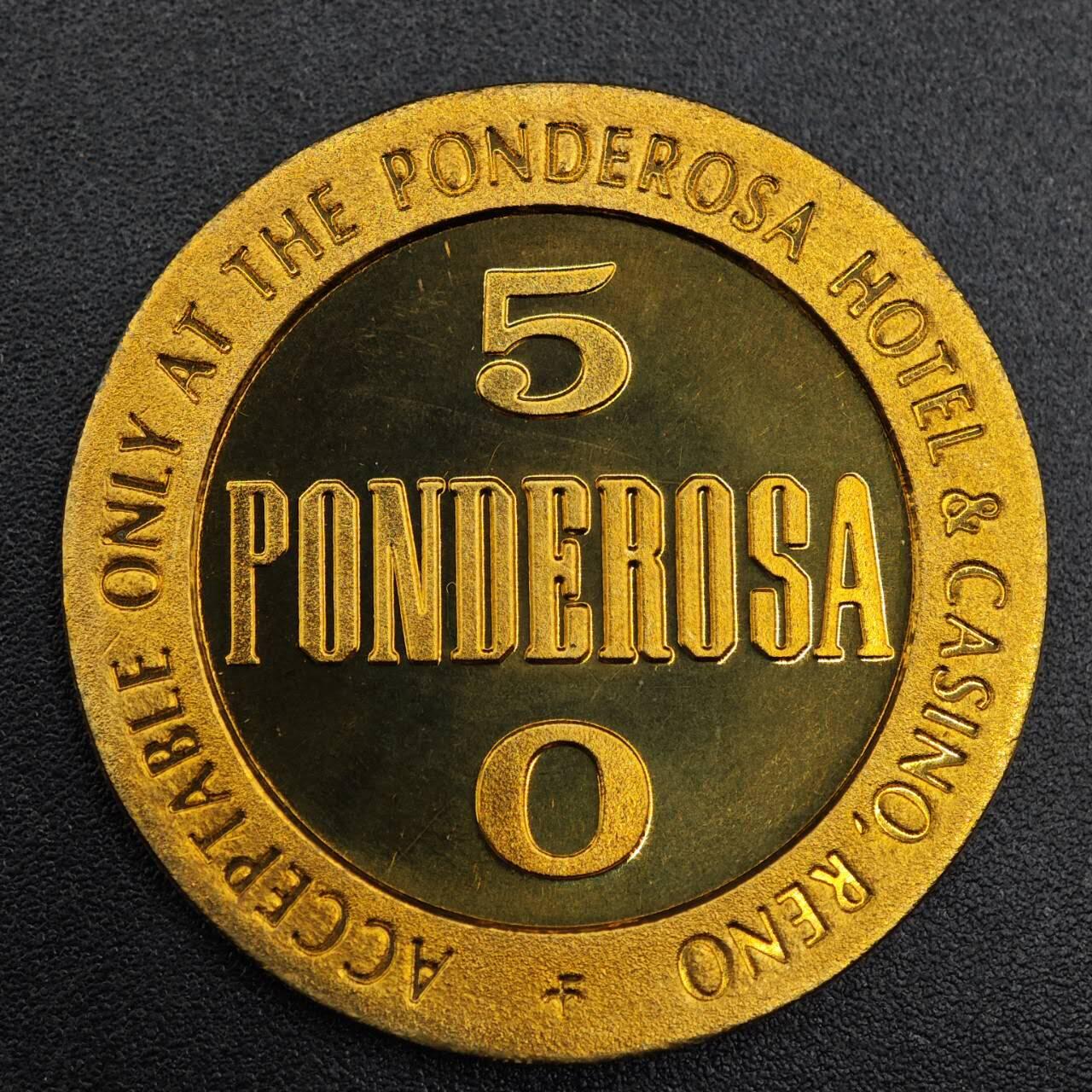 【淘币小摊】实时拍第七百九十二拍   散币场   满百包邮可预留二周 每周一统一发货   美国内华达州1967年Ponderosa半美元代币铜币