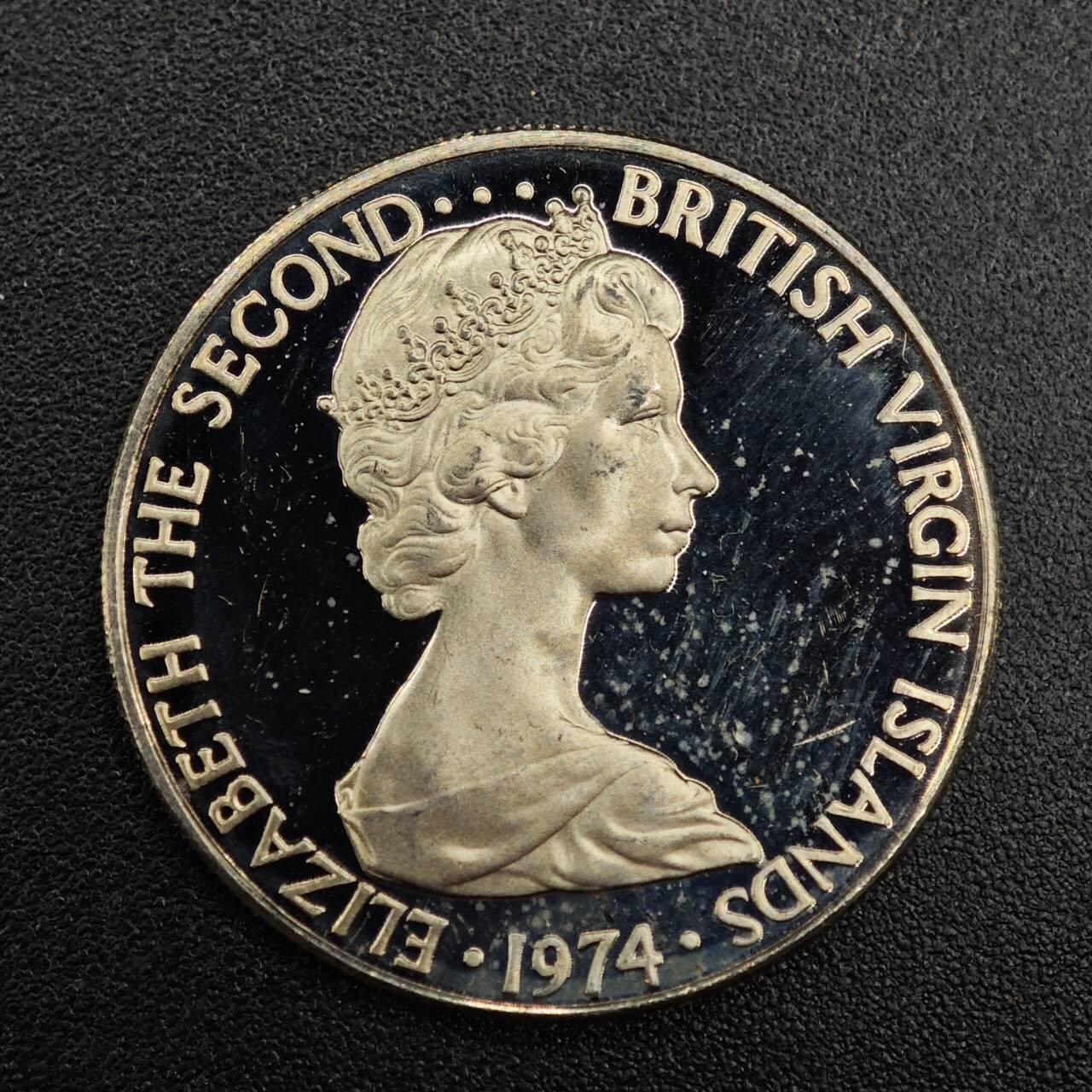 【淘币小摊】实时拍第七百九十二拍   散币场   满百包邮可预留二周 每周一统一发货   维尔京1974年10分精制镍币