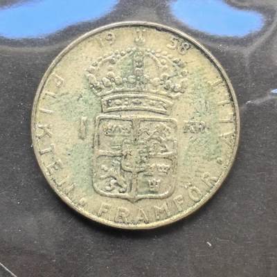 各国硬币第6期 无佣金 - 瑞典古斯塔夫1克朗银币