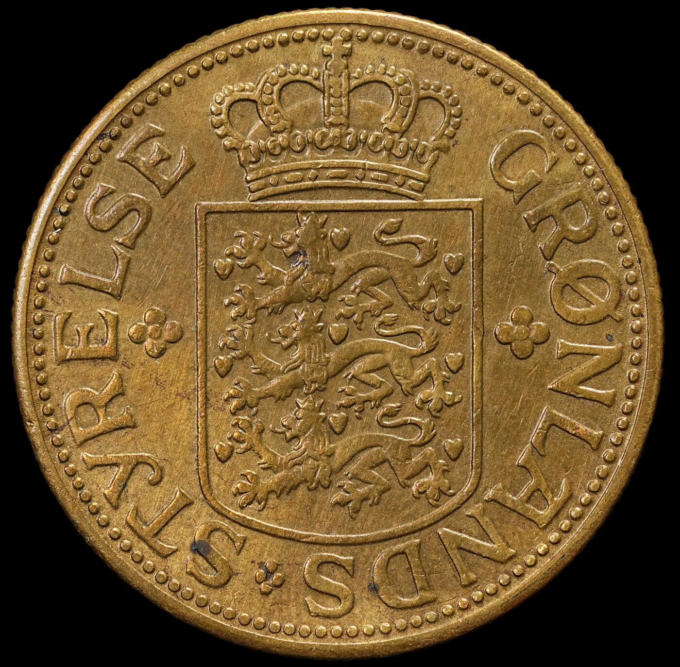 修遠堂世界钱币第九十二期 1944年格陵兰5克朗