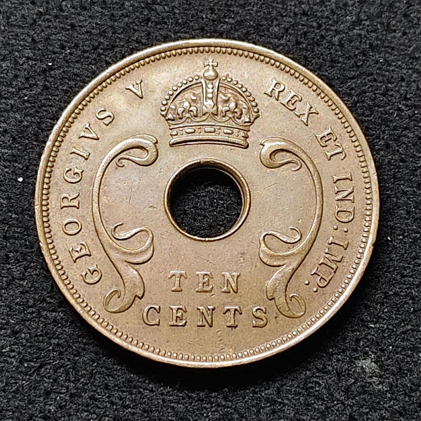 【全场包邮】纯粹捡漏拍476场（免费代拍第13场）调整中 英属东非1922年乔治五世10分大铜币