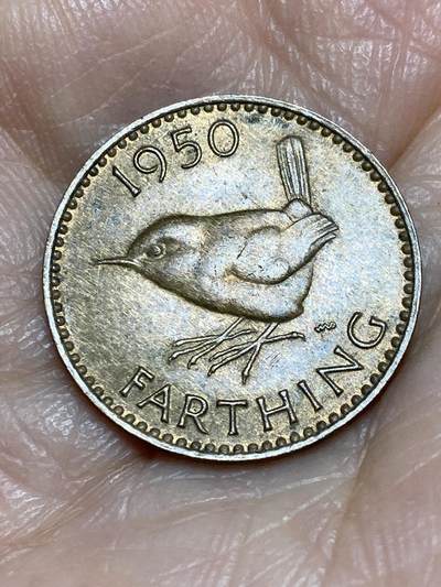 2025年第一百二十五场(总第一百五十一场）外国好品散币(免佣金) - 英国🇬🇧1950年1法新(乔治六世第二版)