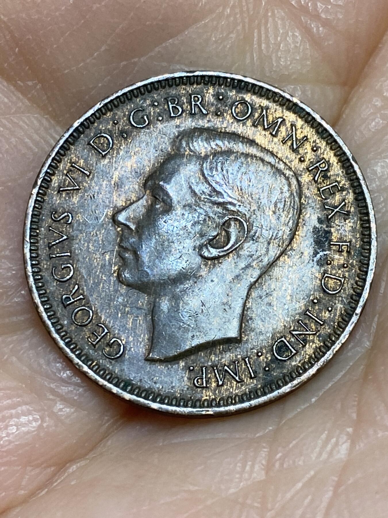 2025年第一百二十五场(总第一百五十一场）外国好品散币(免佣金) 英国🇬🇧1948年1法新(乔治六世第一版，关门年)