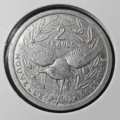 KK钱币收藏小铺  第366场  2月预留时间 周末发货 -  1989法属新喀里多尼亚2法郎