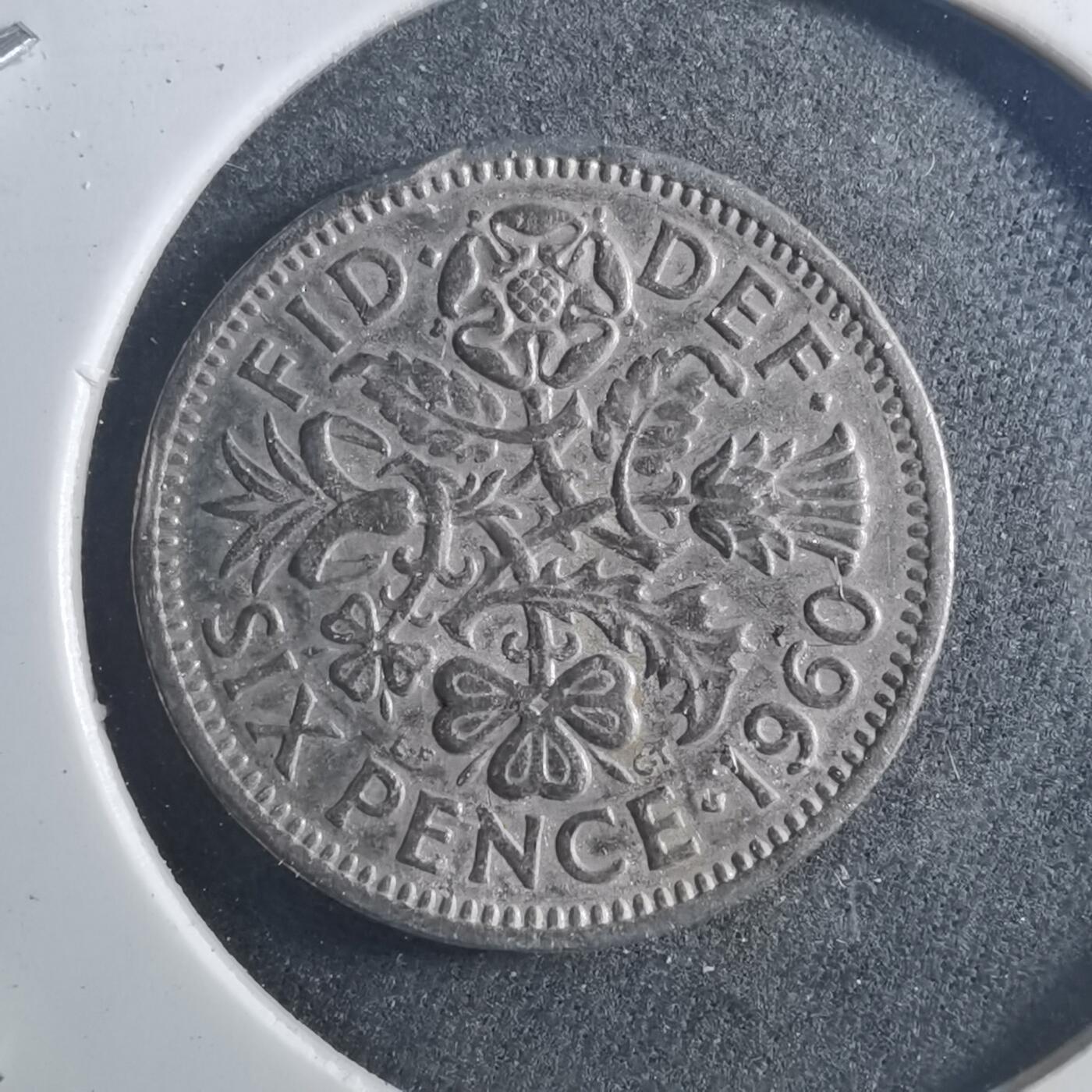 沼泽如烟--第895场 英国1960年6便士