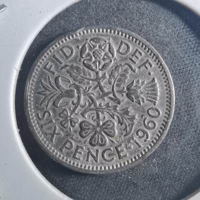 沼泽如烟--第895场 - 英国1960年6便士