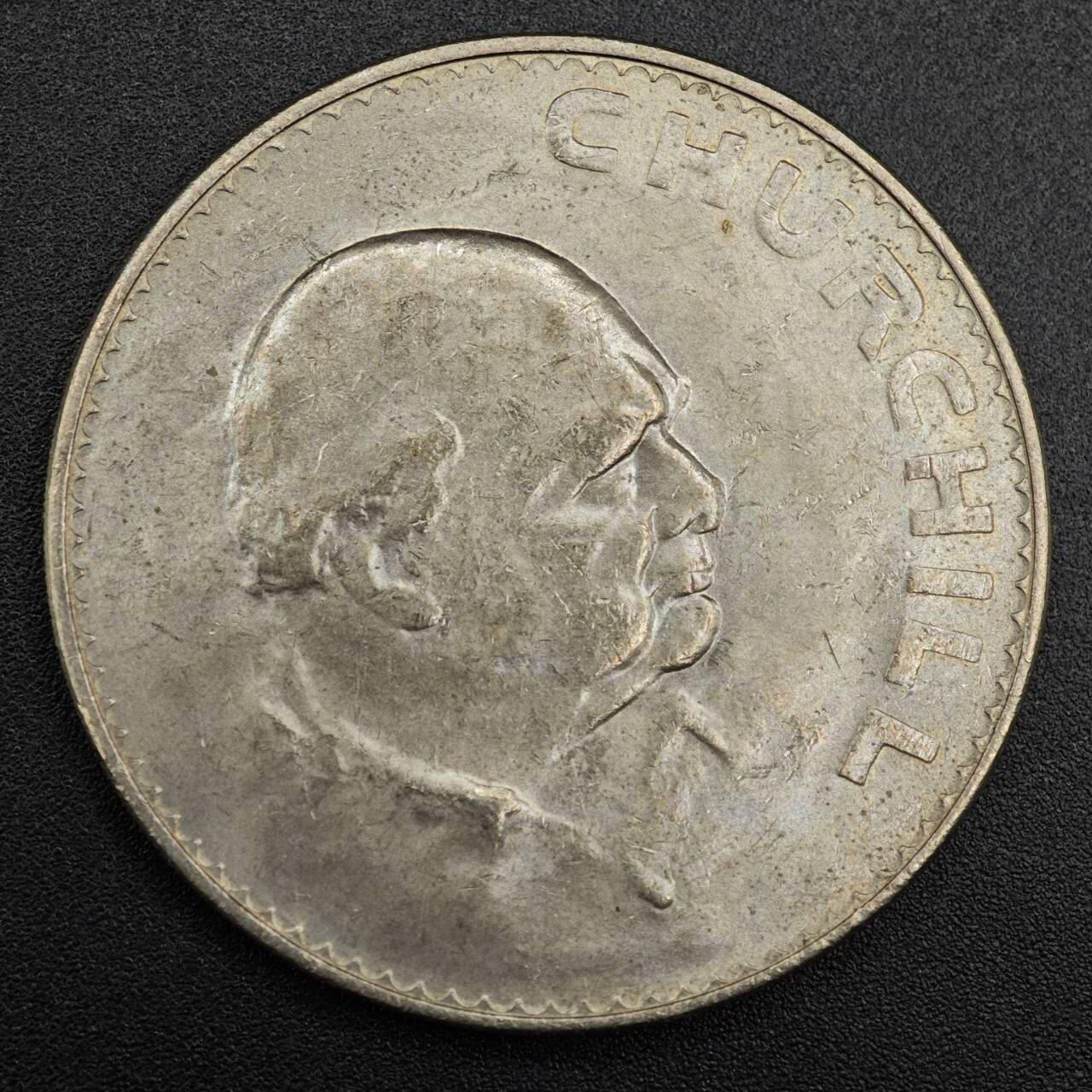 【淘币小摊】实时拍第七百九十二拍   散币场   满百包邮可预留二周 每周一统一发货   英国1965年丘吉尔克朗纪念币