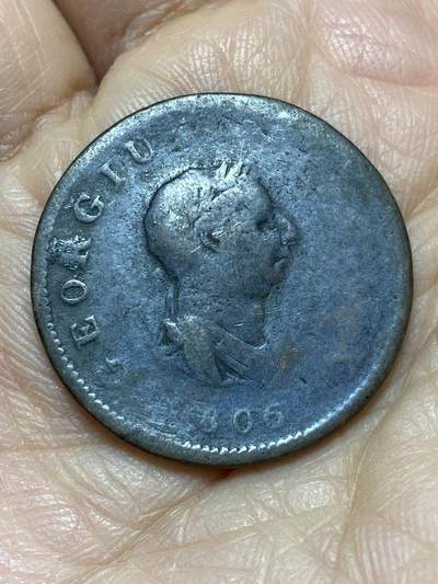 2025年第一百二十六场(总第一百五十二场）外国好品散币(免佣金) - 英国🇬🇧1806年半便士(乔治三世时期)
