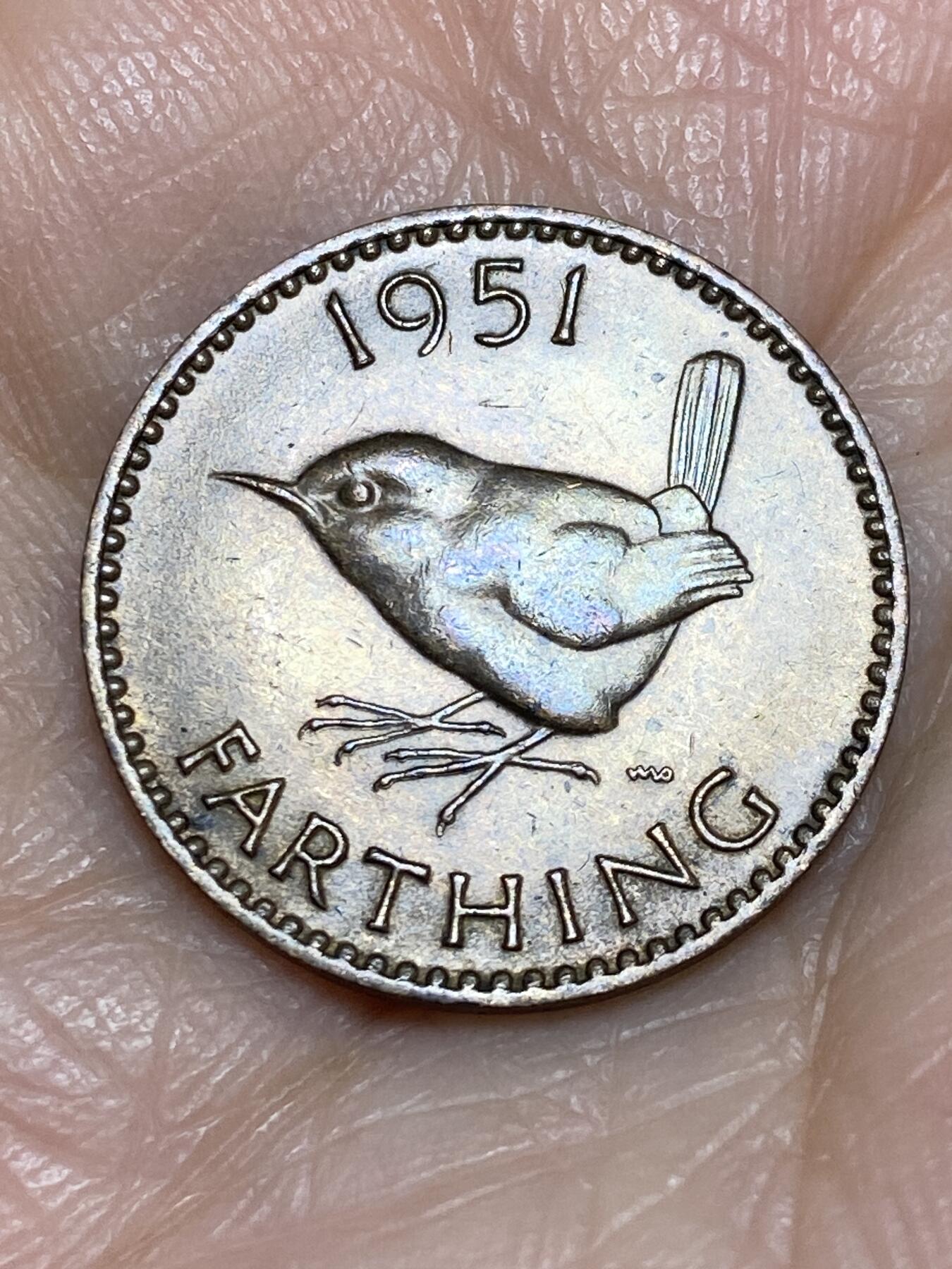 2025年第一百二十五场(总第一百五十一场）外国好品散币(免佣金) 英国🇬🇧1951年1法新(乔治六世第二版)