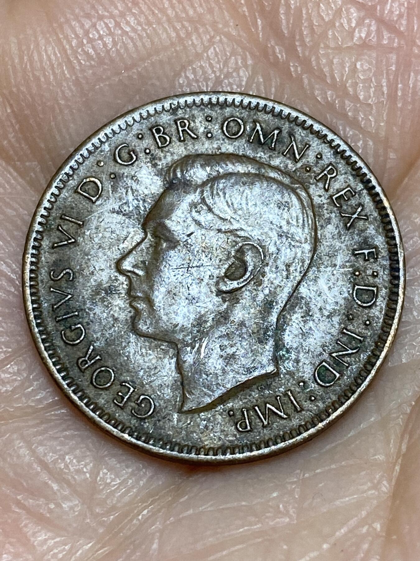 2025年第一百二十五场(总第一百五十一场）外国好品散币(免佣金) 英国🇬🇧1946年1法新(乔治六世第一版)
