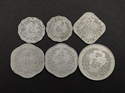 【淘币小摊】实时拍第七百九十二拍   散币场   满百包邮可预留二周 每周一统一发货   - 缅甸铝币6枚