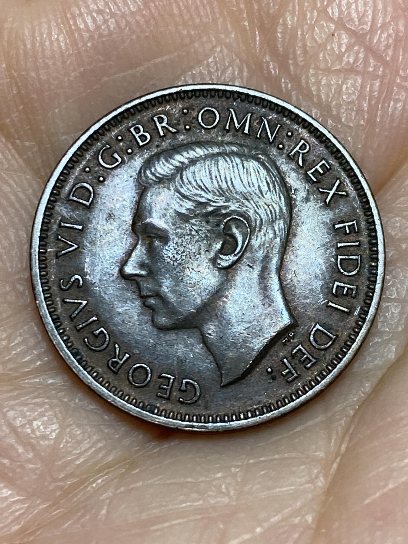 2025年第一百二十五场(总第一百五十一场）外国好品散币(免佣金) 英国🇬🇧1949年1法新(乔治六世第二版，首发年)