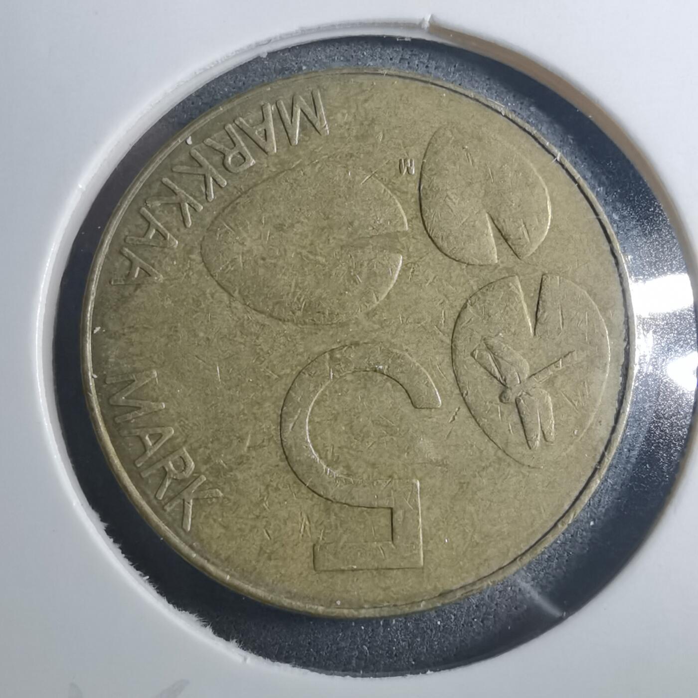 沼泽如烟--第896场 芬兰1993年5马克