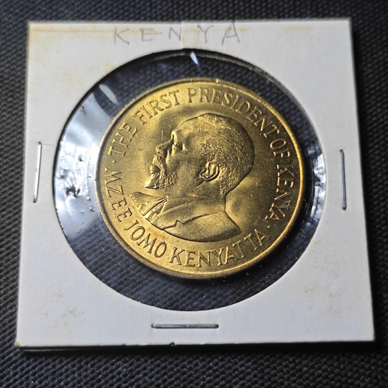 KK钱币收藏小铺  第366场  2月预留时间 周末发货  1969肯尼亚10分铜币 好品