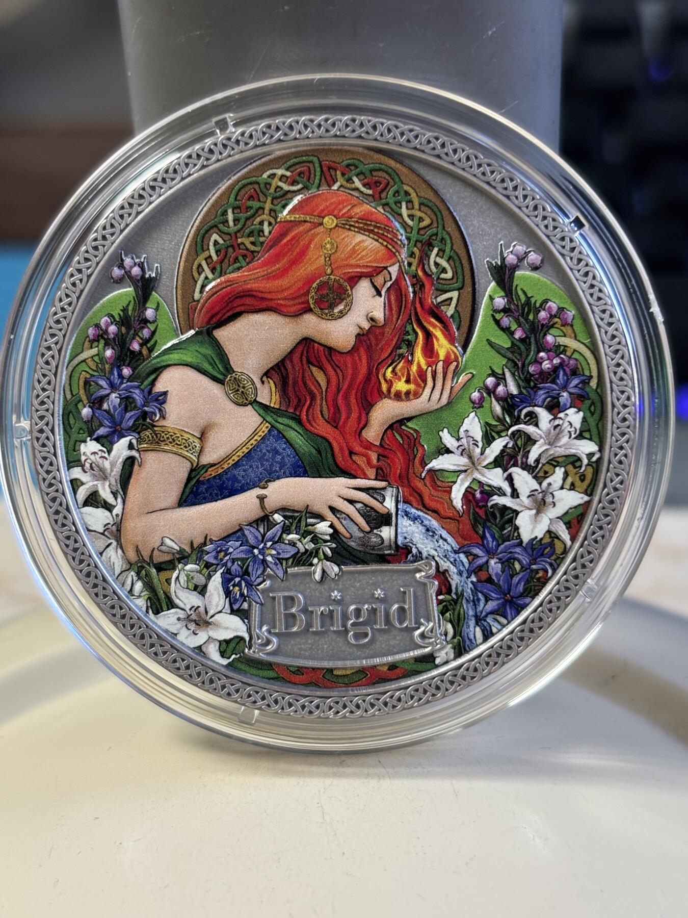 第181期拍卖 加纳2021年健康女神系列5布里奇德彩色纪念银币，999银，50克，发行500枚