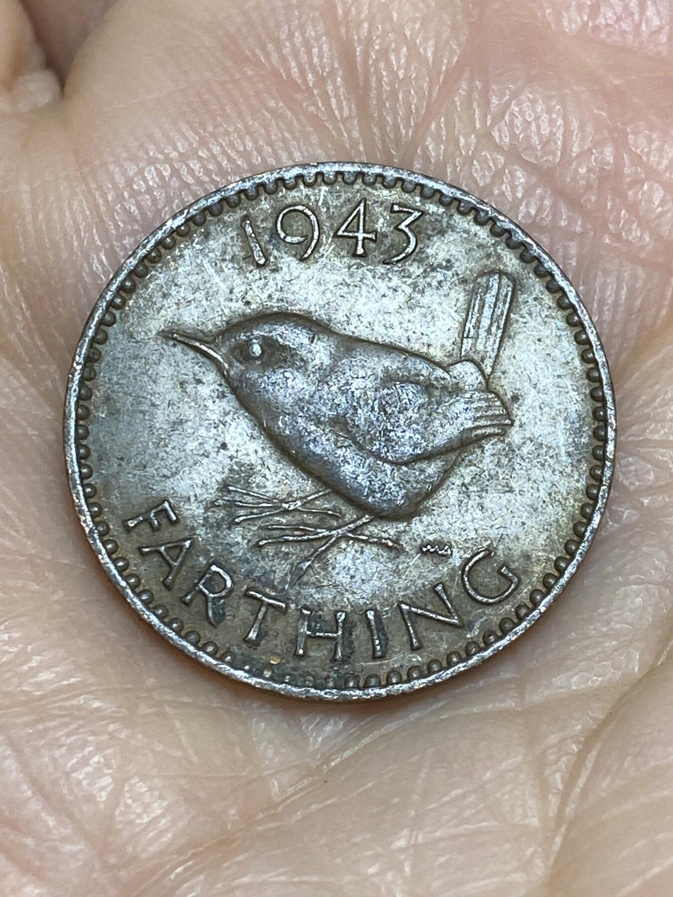 2025年第一百二十五场(总第一百五十一场）外国好品散币(免佣金) 英国🇬🇧1943年1法新(乔治六世第一版)