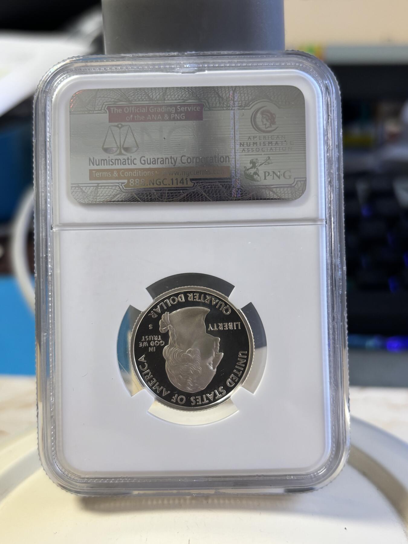 第181期拍卖 美国2005年国家州币(S版)5枚纪念银币NGC-PF69,900银，6.25克*5