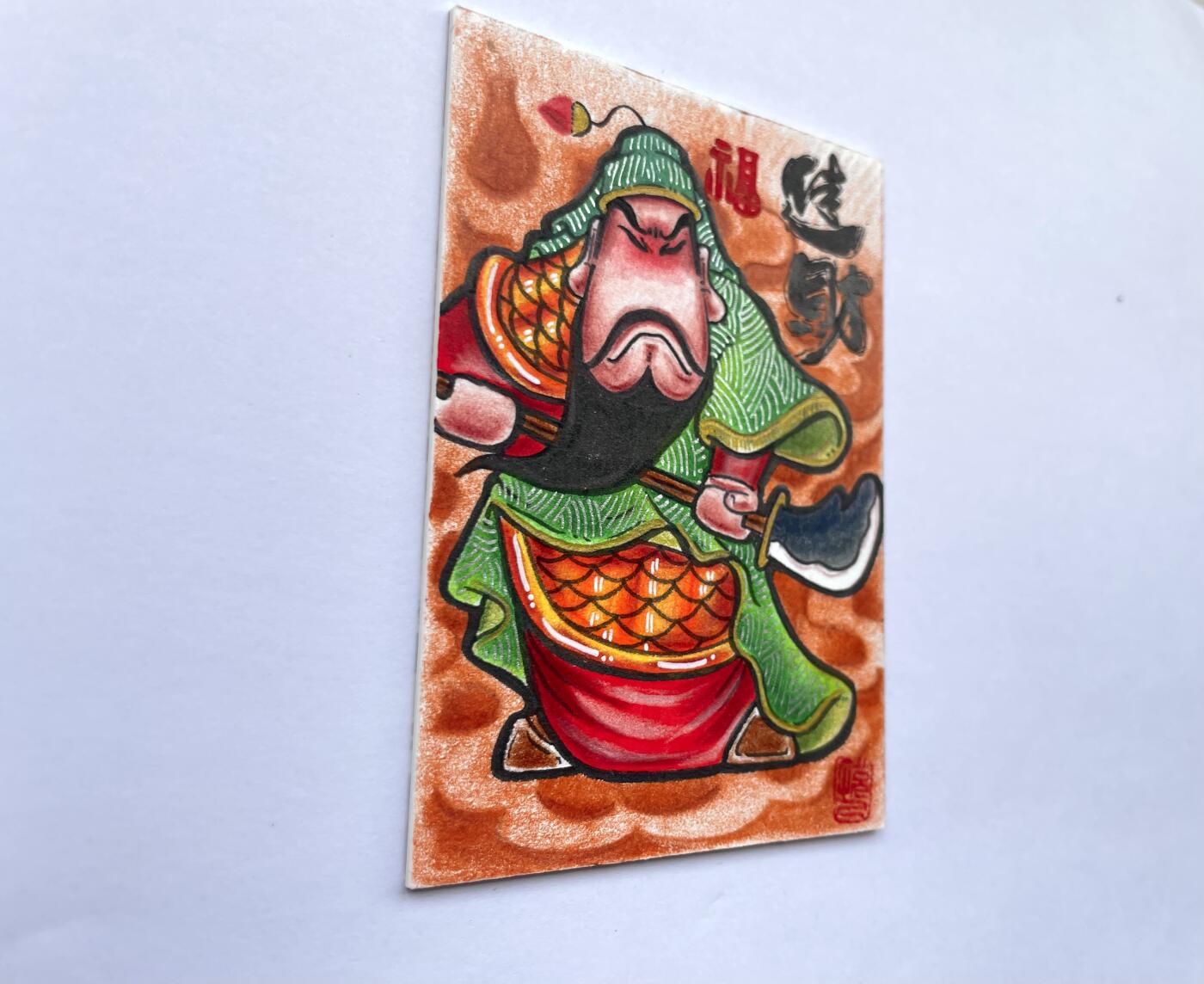 天玑星卡拍第136期《11.10周一截拍》持续收拍收评中 满赠卡需备注 【手绘卡】居子 关羽 进财 手绘卡