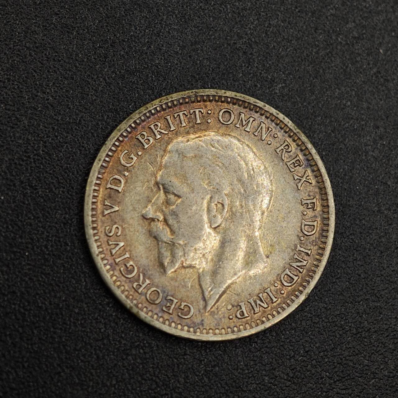 【淘币小摊】实时拍第七百九十二拍   散币场   满百包邮可预留二周 每周一统一发货   英国1931年乔治五世3便士银币