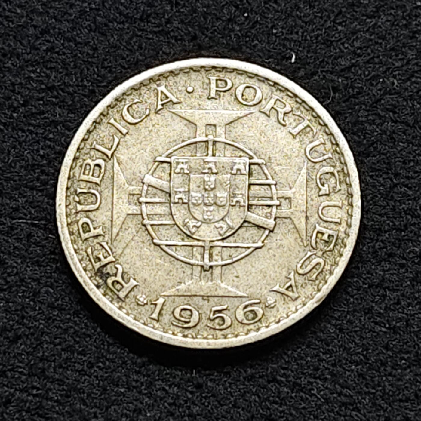 【全场包邮】纯粹捡漏拍476场（免费代拍第13场）调整中 葡属安哥拉1956年2.5埃斯库多