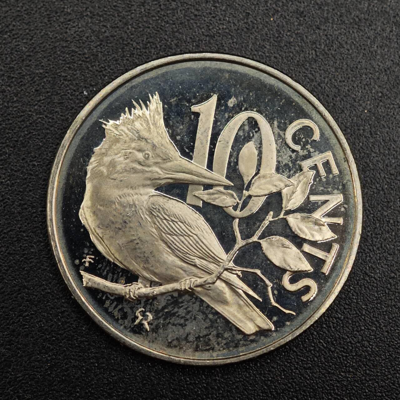 【淘币小摊】实时拍第七百九十二拍   散币场   满百包邮可预留二周 每周一统一发货   维尔京1974年10分精制镍币