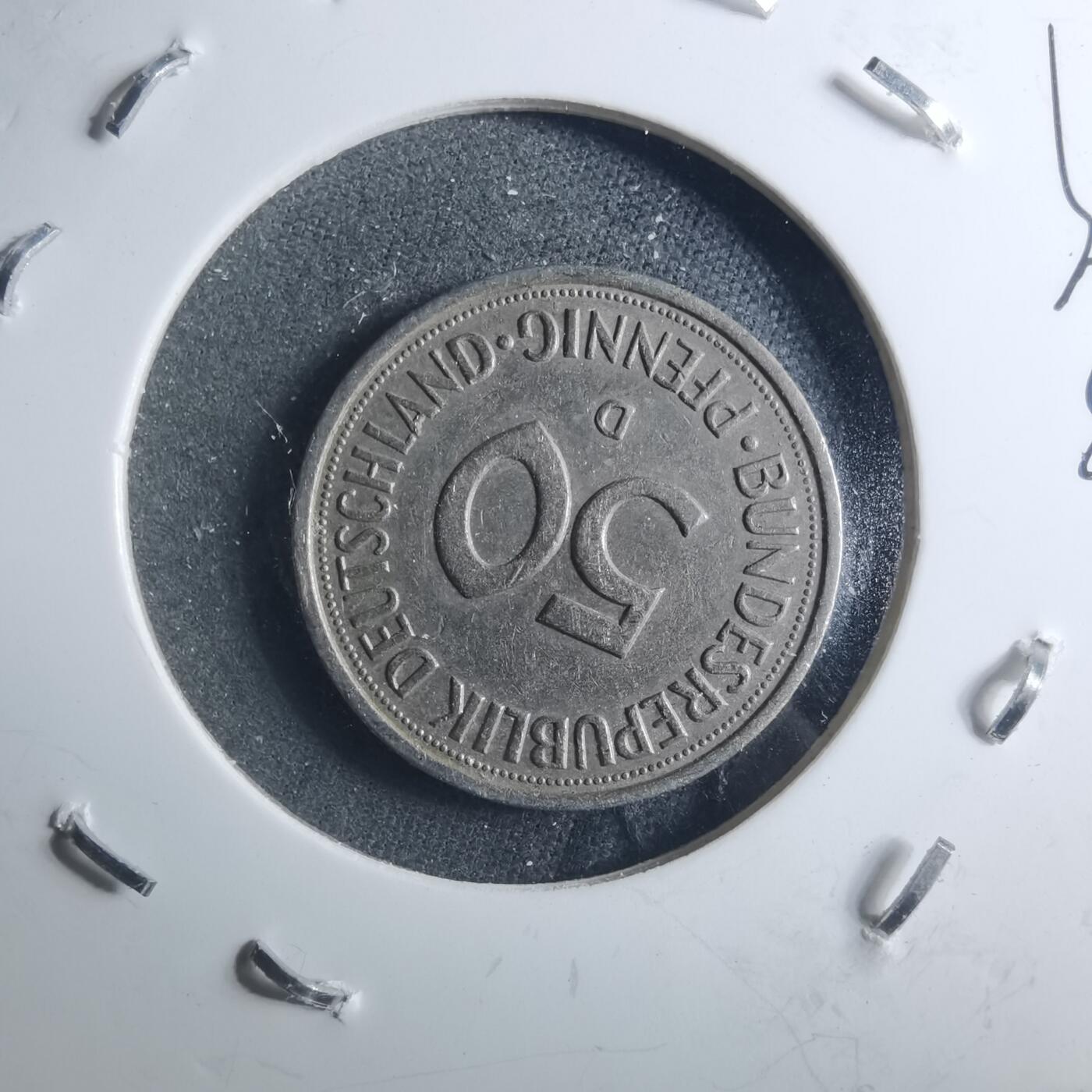 沼泽如烟--第895场 德国1980年50芬尼