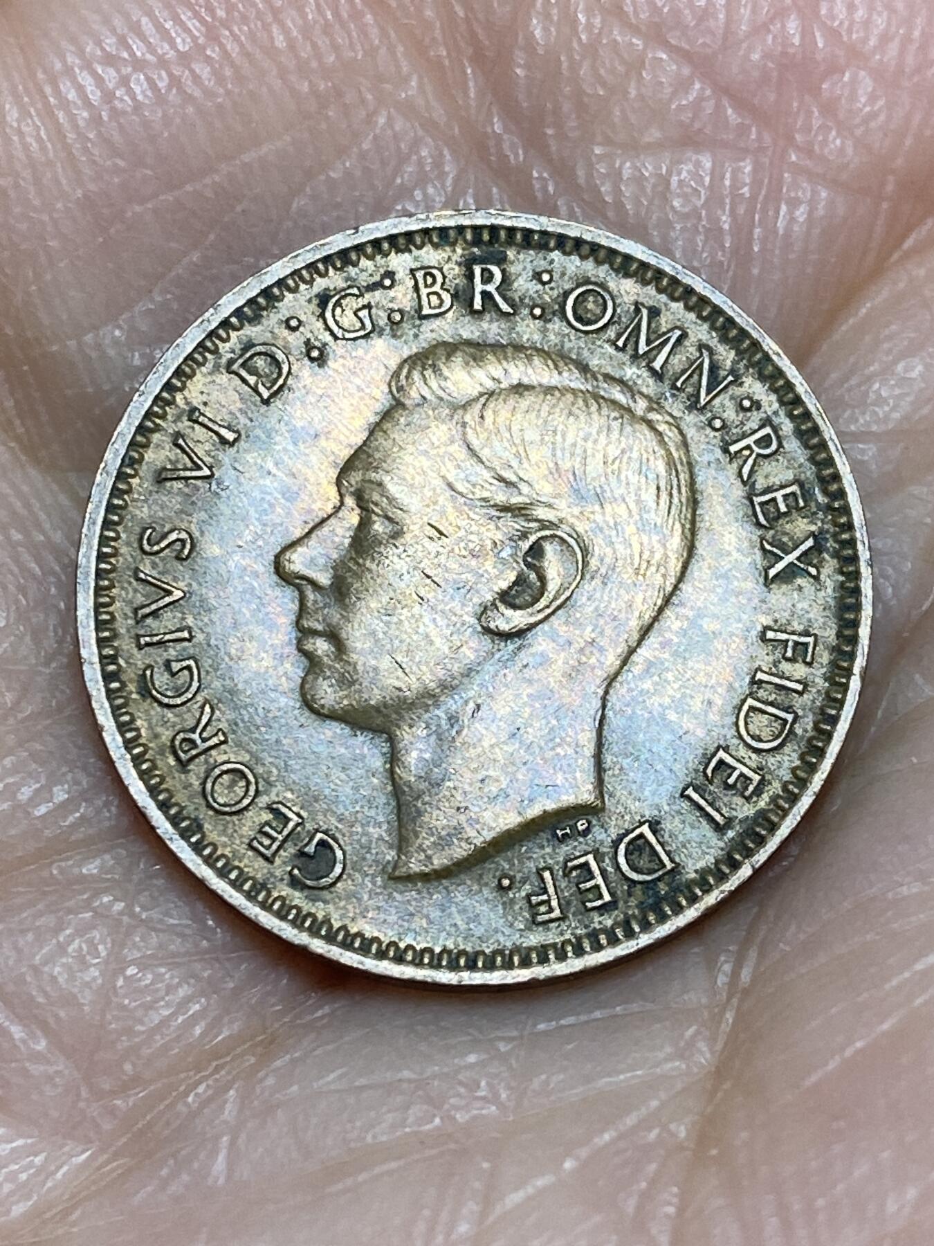 2025年第一百二十五场(总第一百五十一场）外国好品散币(免佣金) 英国🇬🇧1950年1法新(乔治六世第二版)