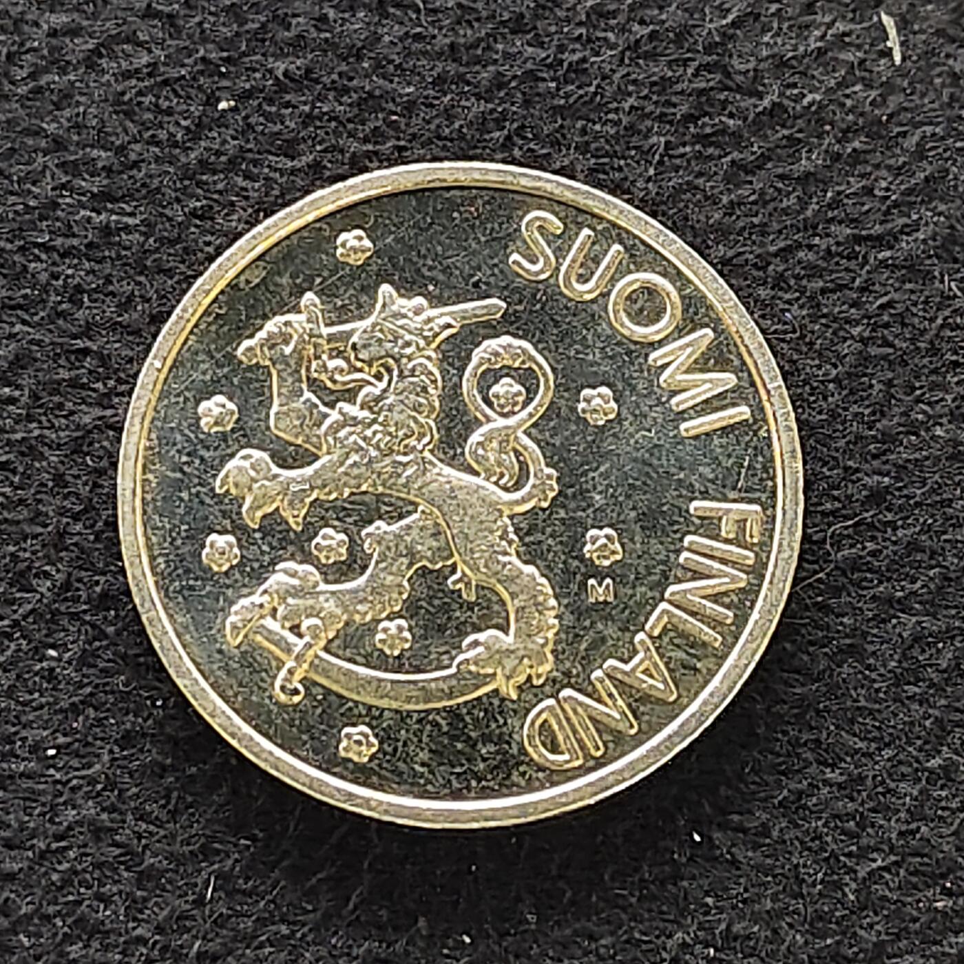 【全场包邮】纯粹捡漏拍476场（免费代拍第13场）调整中 芬兰2001年1马克最后的马克纪念币