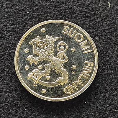 【全场包邮】纯粹捡漏拍476场（免费代拍第13场）调整中 - 芬兰2001年1马克最后的马克纪念币