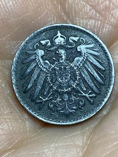 2025年第一百二十五场(总第一百五十一场）外国好品散币(免佣金) - 德意志帝国1918年5芬尼铁币(威廉二世时期，A标柏林造)