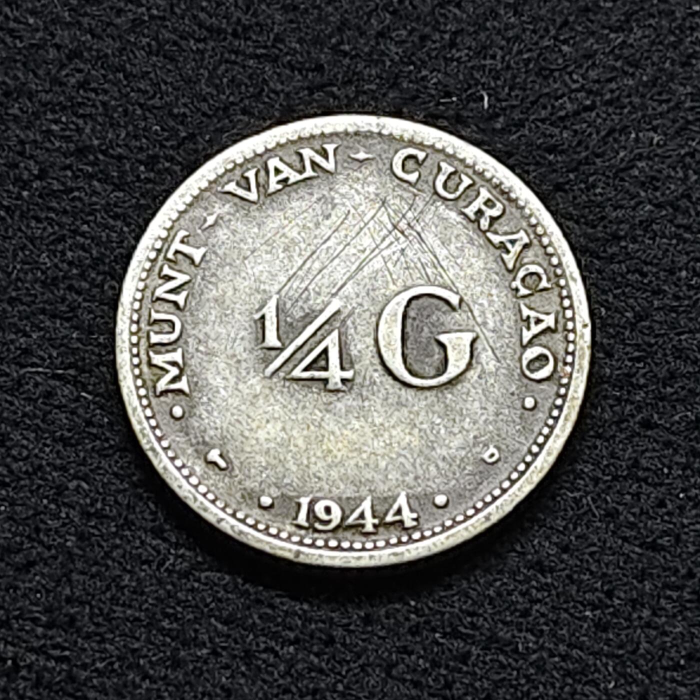 【全场包邮】纯粹捡漏拍476场（免费代拍第13场）调整中 库拉索1944年1/4盾银币