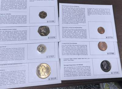 北京马甸外国币专卖第145期，外国币专场，陆续上拍，欢迎关注 1990年版直布罗陀邮币封7枚一套