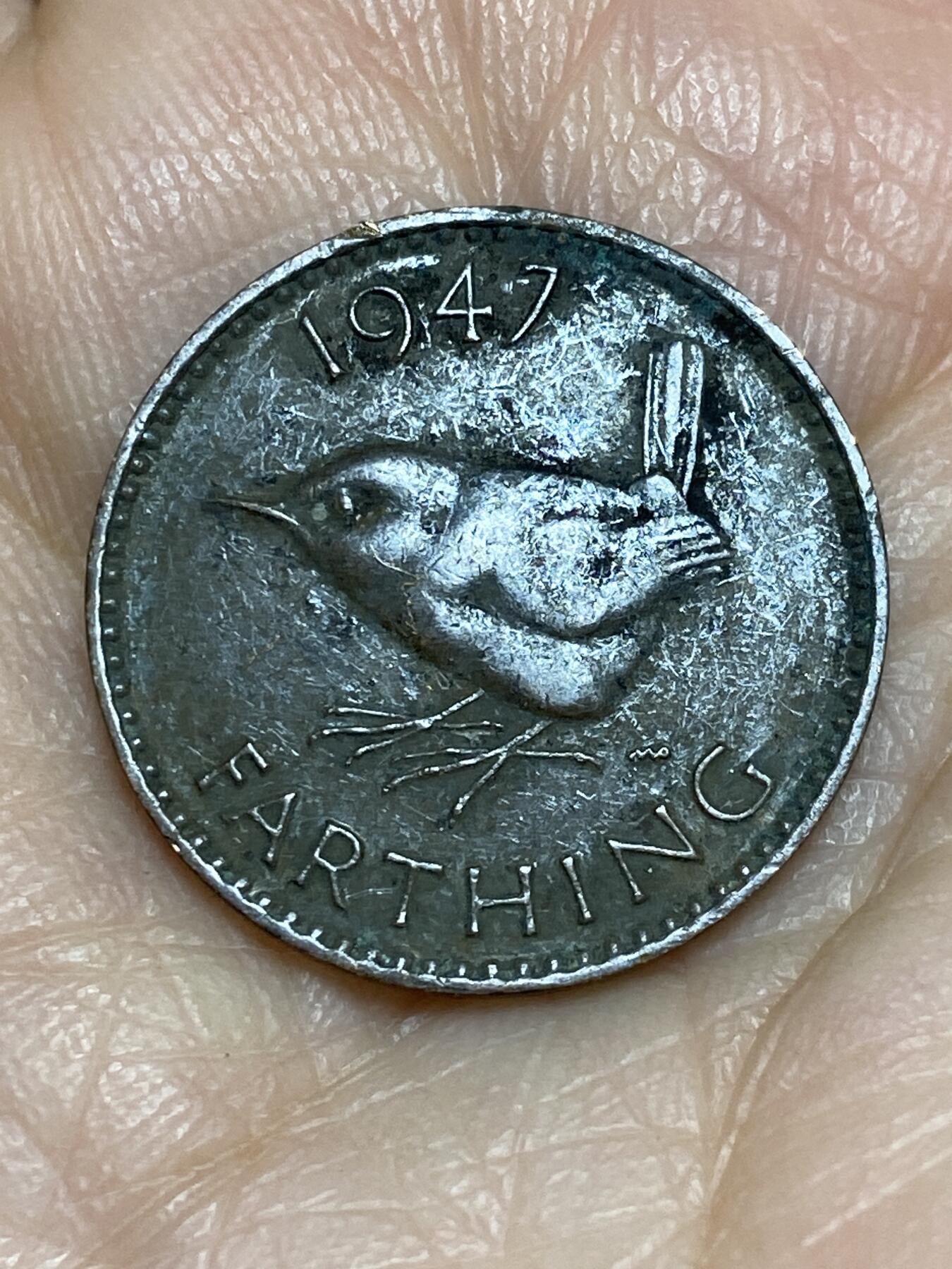 2025年第一百二十五场(总第一百五十一场）外国好品散币(免佣金) 英国🇬🇧1947年1法新(乔治六世第一版)