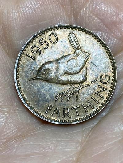 2025年第一百二十五场(总第一百五十一场）外国好品散币(免佣金) - 英国🇬🇧1950年1法新(乔治六世第二版)