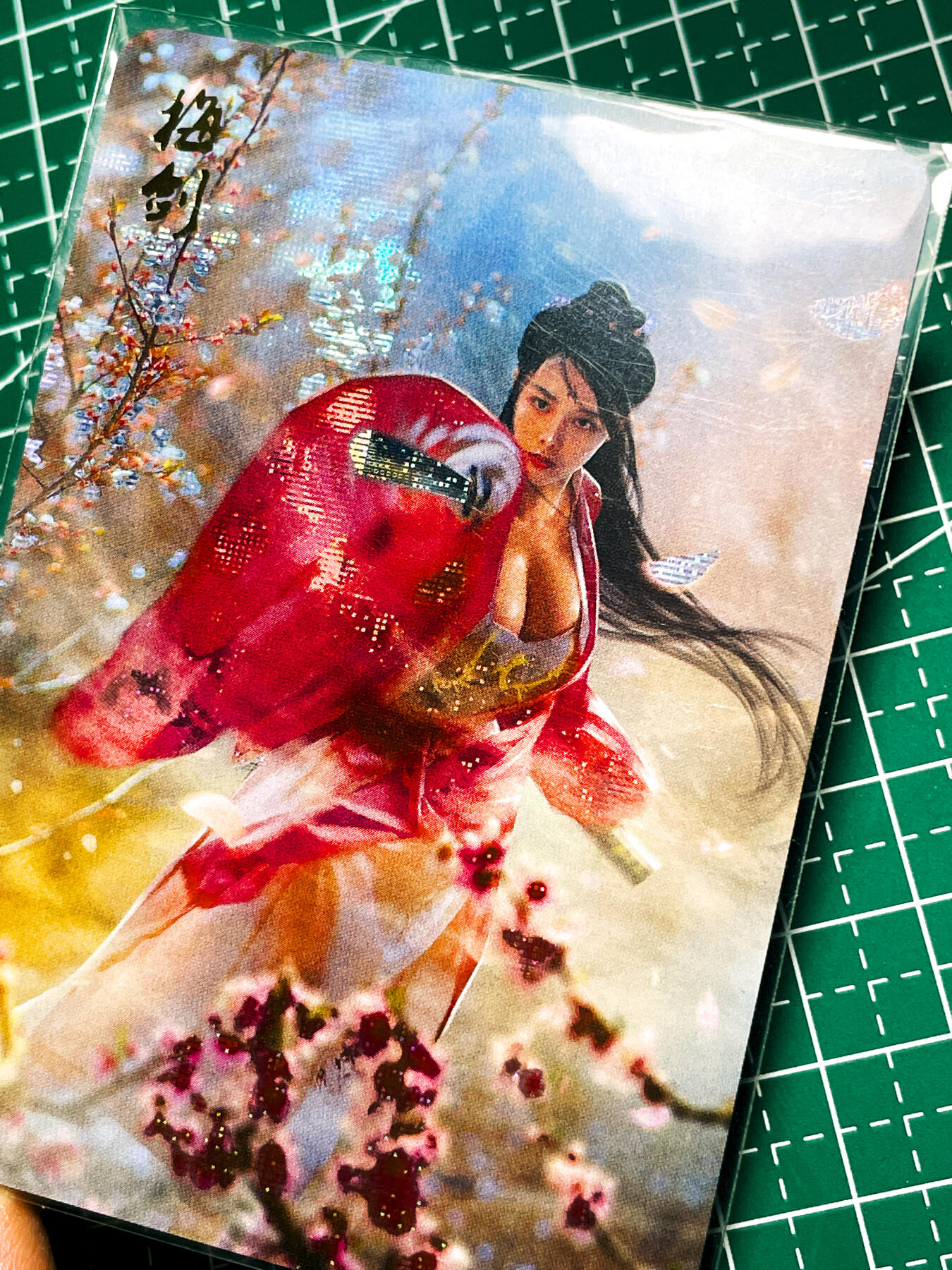 显眼宝36期 11月12日晚21:50截拍 佣金1起 可寄存～ 燎原武林志特卡 梅兰竹菊四剑客  稀有纱闪 4张 63*88