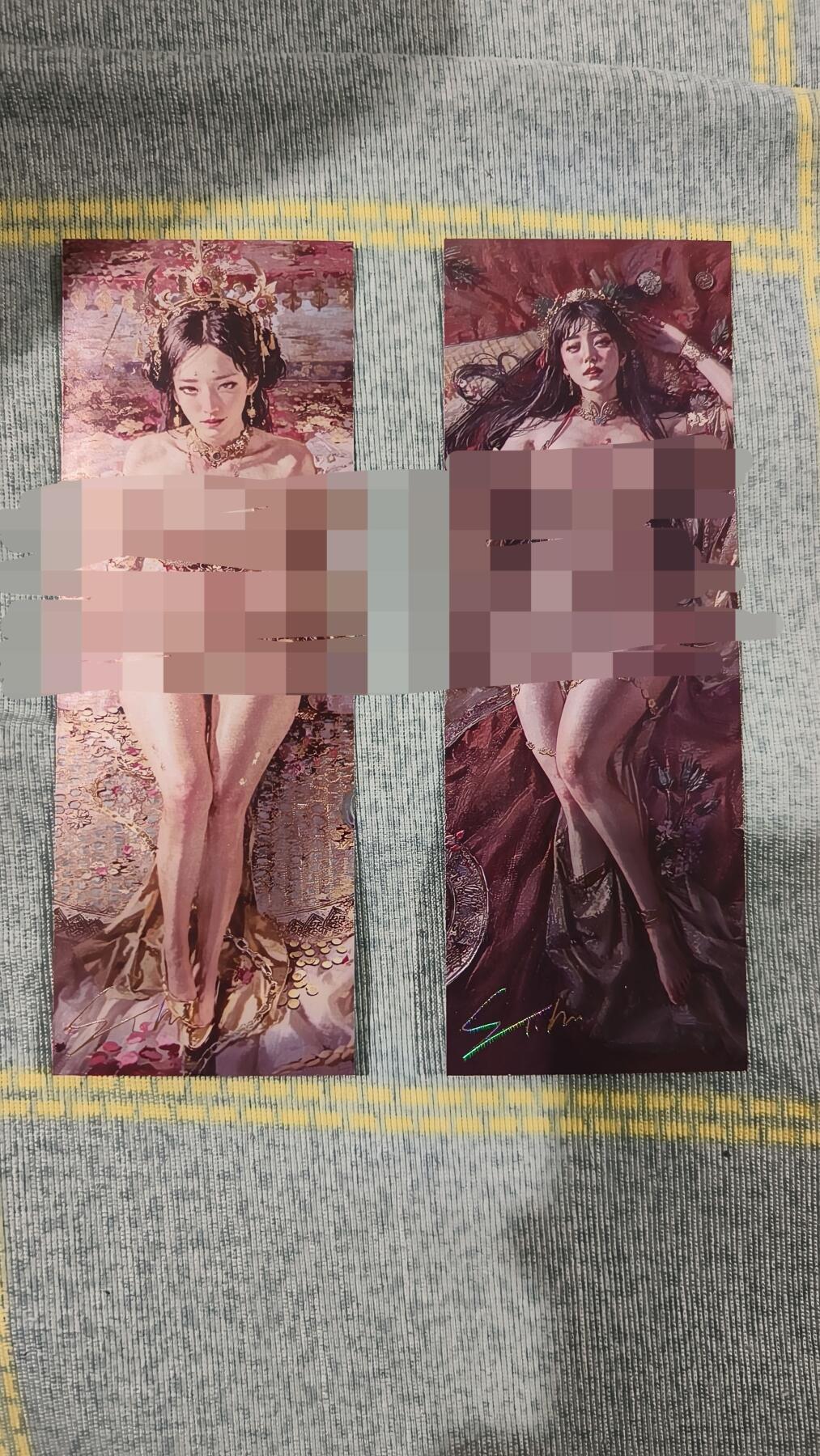 夜之极第三十五期 （11月8日周六晚9点截拍，欢迎竞拍） 【烫签】ST_Btush人间传 铁扇公主+王贵人 书签