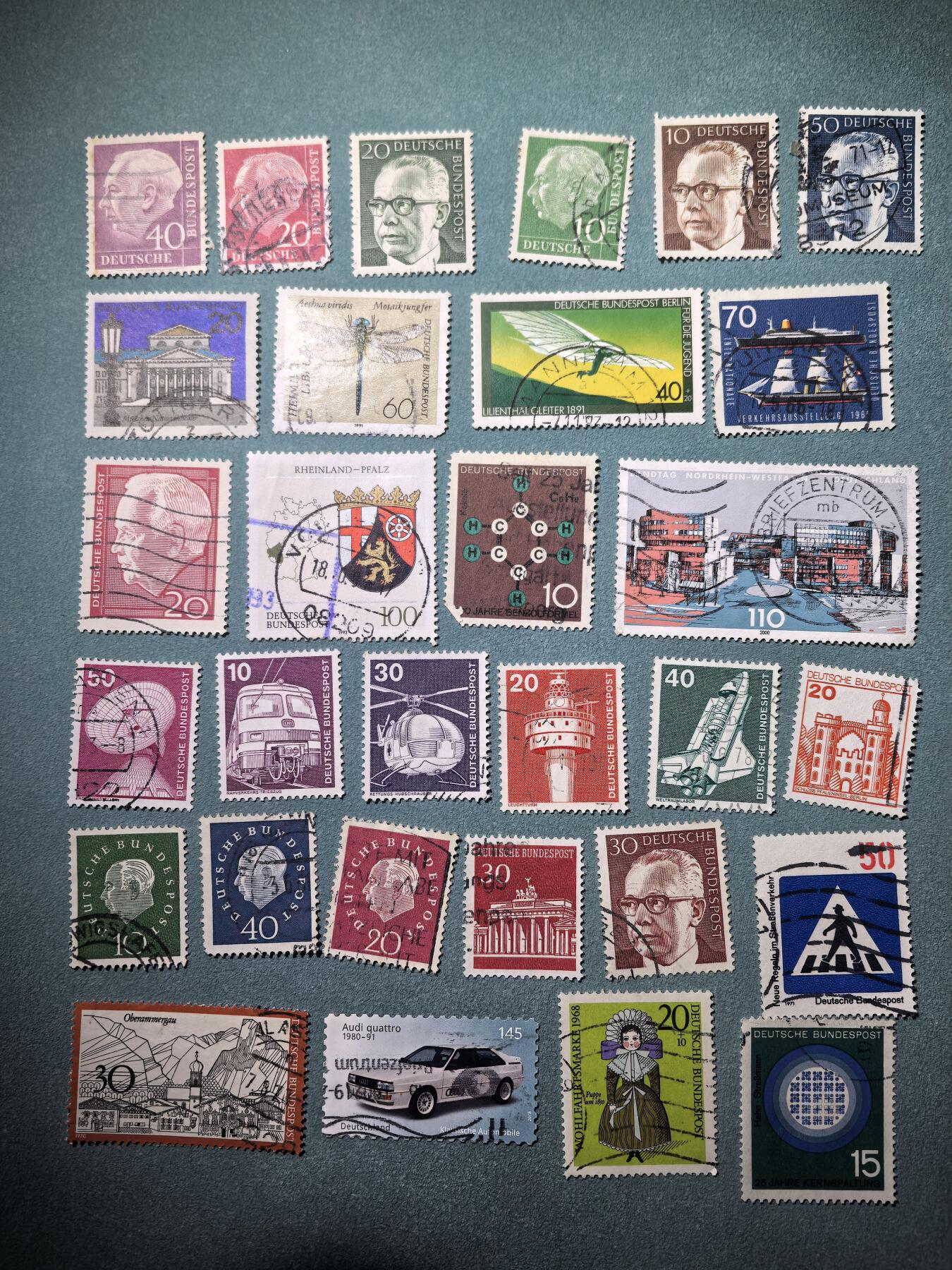 盛世勋华——号角文化勋章邮票专场拍卖第287期 联邦德国邮政 不同时期发行邮票 30枚