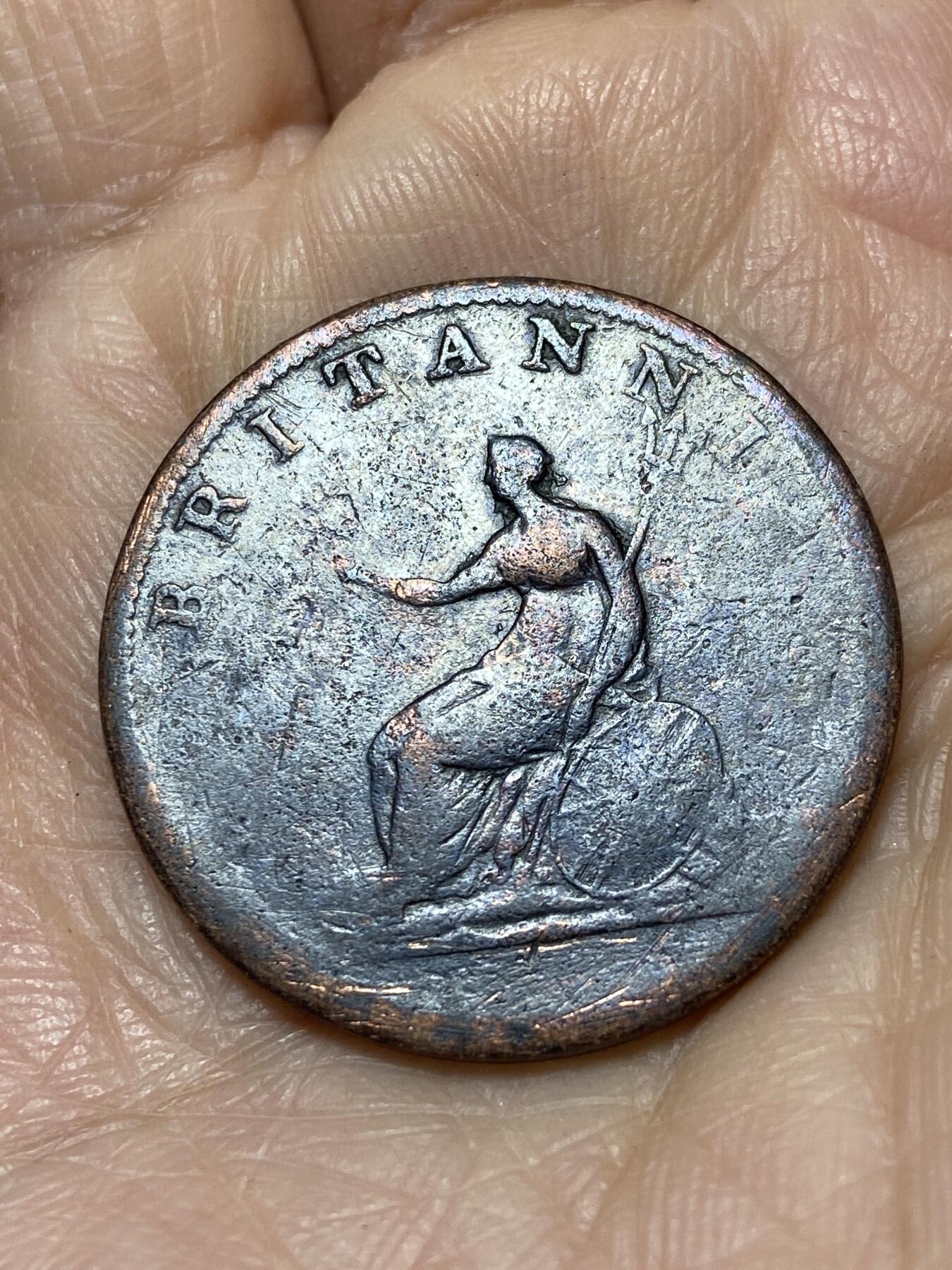 2025年第一百二十六场(总第一百五十二场）外国好品散币(免佣金) 英国🇬🇧1806年半便士(乔治三世时期)