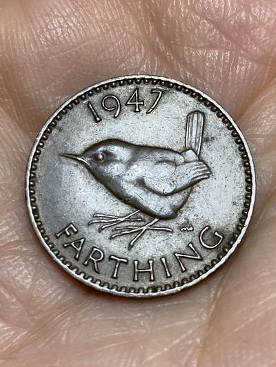 2025年第一百二十五场(总第一百五十一场）外国好品散币(免佣金) - 英国🇬🇧1947年1法新(乔治六世第一版)