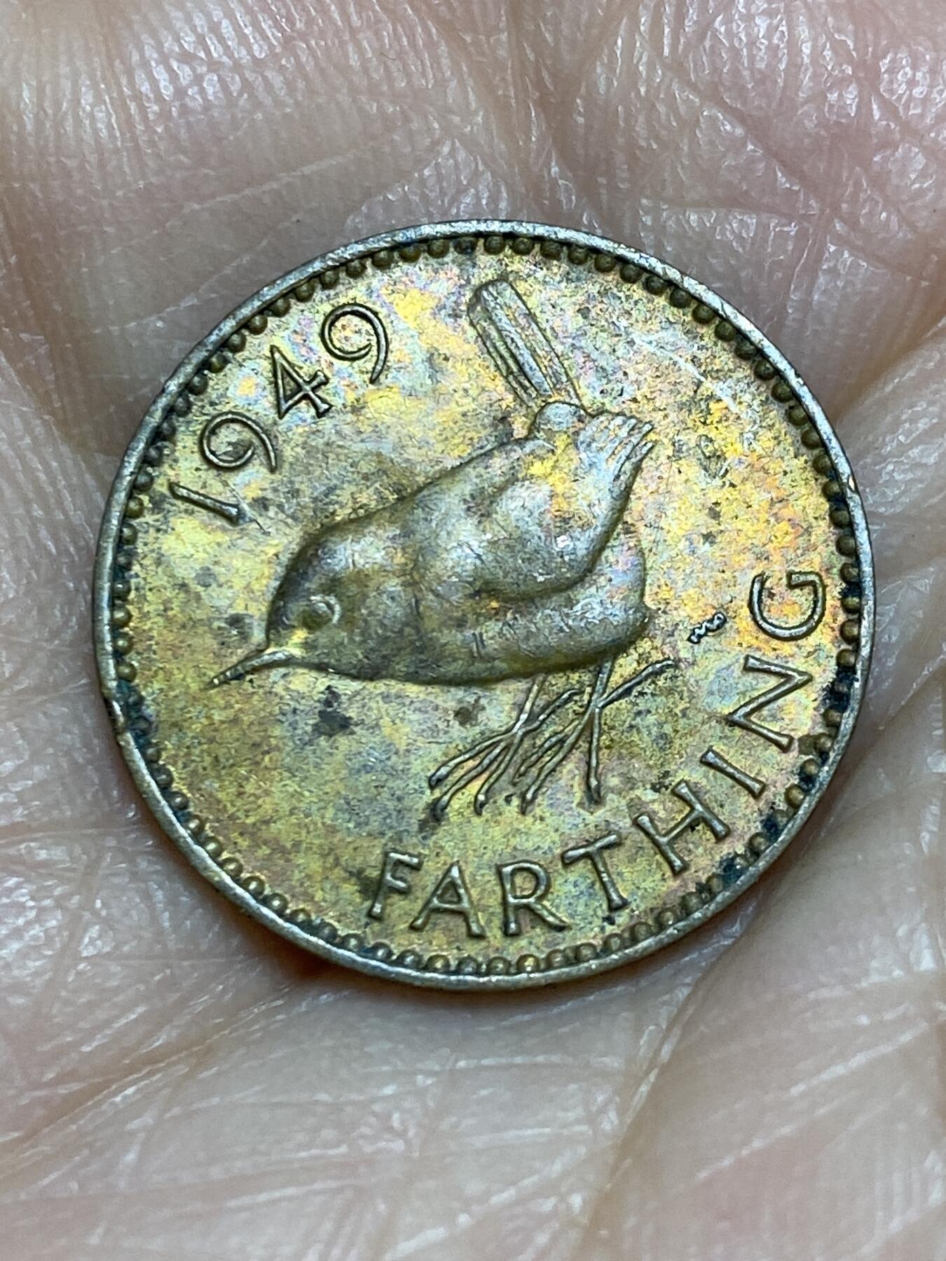 2025年第一百二十五场(总第一百五十一场）外国好品散币(免佣金) 英国🇬🇧1949年1法新(乔治六世第二版，首发年)