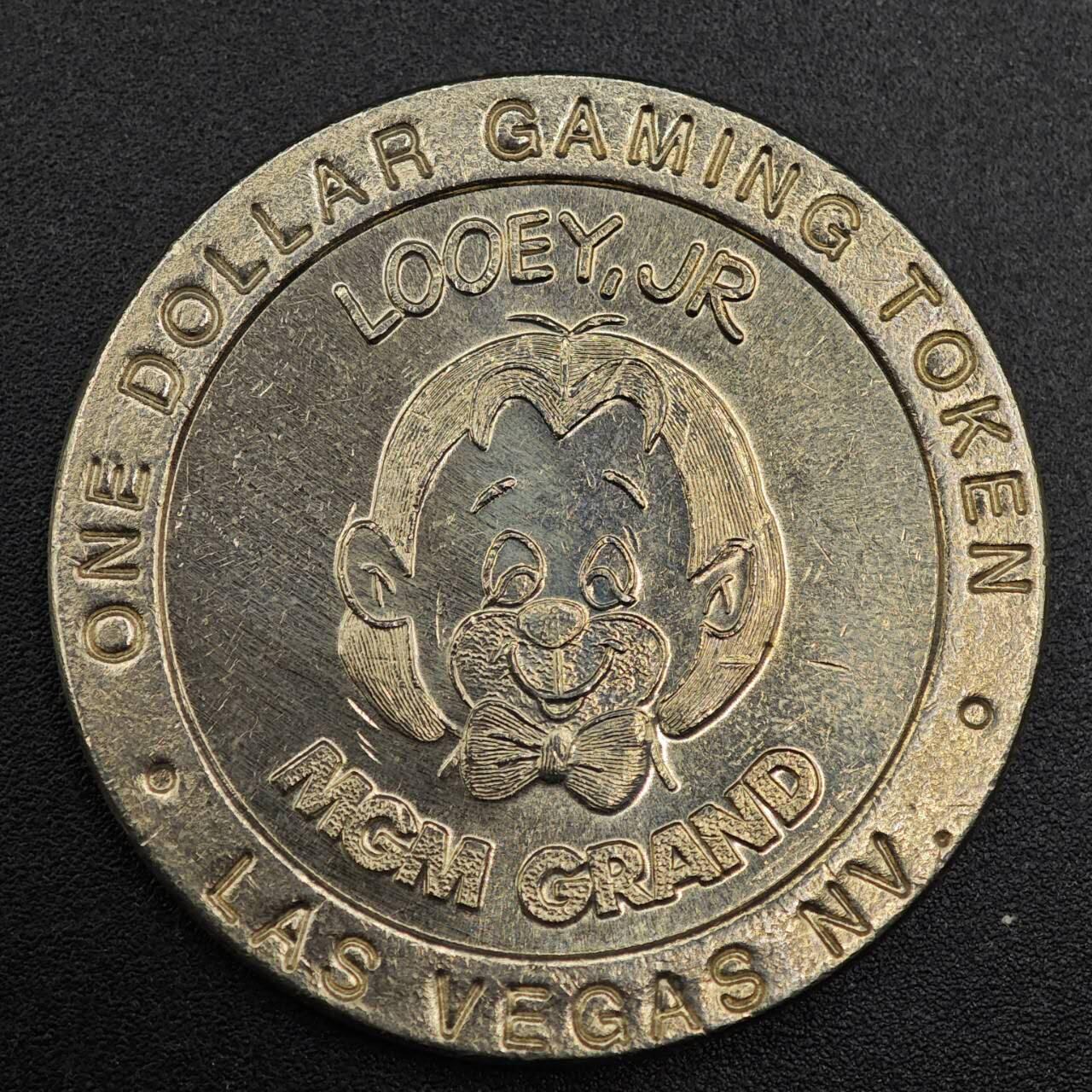 【淘币小摊】实时拍第七百九十二拍   散币场   满百包邮可预留二周 每周一统一发货   美国拉斯维加斯MGM大都会1993年一美元代币